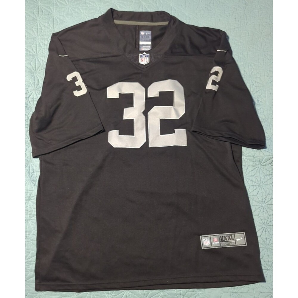 NFL Players Nike Oakland/LV Raiders Marcus Allen #32 Men's XXXL Jersey Black